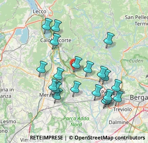 Mappa Via Cà Ferraro, 24030 Caprino Bergamasco BG, Italia (7.285)