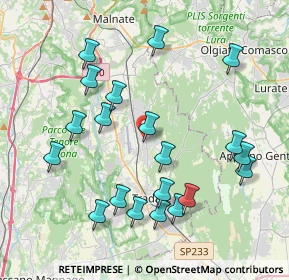 Mappa Via Campo Canalino, 21040 Venegono Inferiore VA, Italia (4.177)