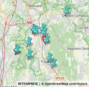Mappa Via Campo Canalino, 21040 Venegono Inferiore VA, Italia (3.24231)