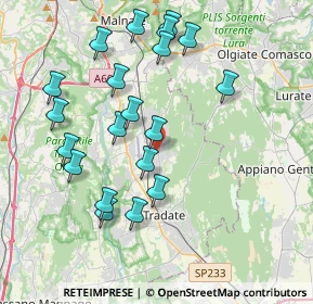 Mappa Via Campo Canalino, 21040 Venegono Inferiore VA, Italia (3.991)