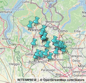 Mappa Via Campo Canalino, 21040 Venegono Inferiore VA, Italia (9.8005)