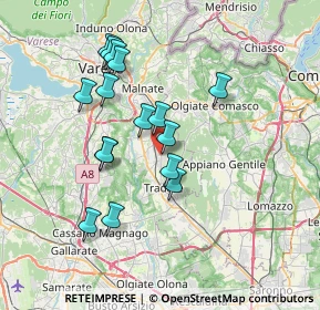 Mappa Via Campo Canalino, 21040 Venegono Inferiore VA, Italia (6.56875)