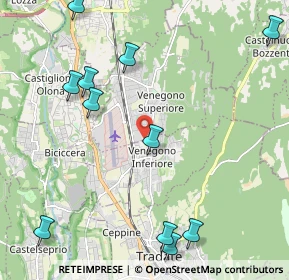 Mappa Via Campo Canalino, 21040 Venegono Inferiore VA, Italia (2.795)