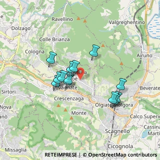 Mappa Via Contrada di Mezzo, 23889 Santa Maria Hoè LC, Italia (1.45)