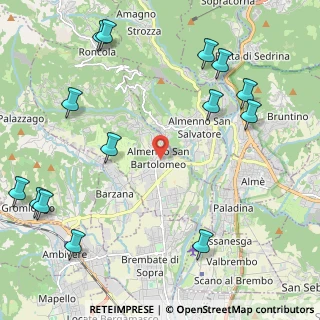 Mappa Via G. Verdi, 24030 Almenno San Bartolomeo BG, Italia (2.89643)
