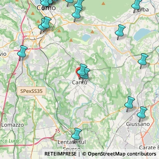 Mappa Via Dante Alighieri, 22063 Cantù CO, Italia (6.7455)