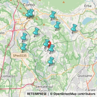 Mappa Via Giuseppe Malchi, 22063 Cantù CO, Italia (3.92727)