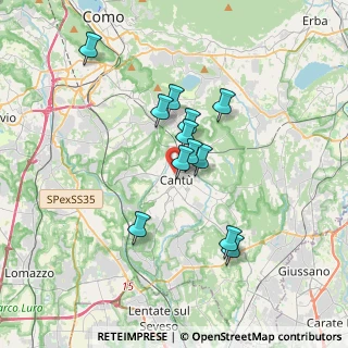 Mappa Via Giuseppe Malchi, 22063 Cantù CO, Italia (2.83167)