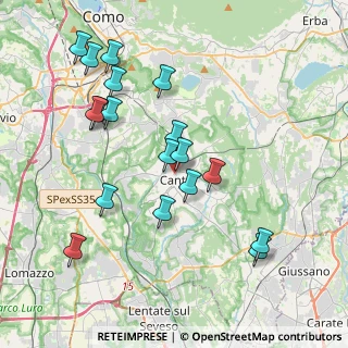 Mappa Via Giuseppe Malchi, 22063 Cantù CO, Italia (4.01222)
