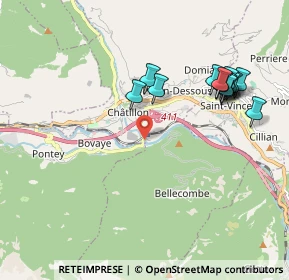 Mappa Viale Stazione, 11024 Chatillon AO, Italia (2.05929)