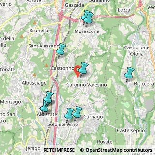 Mappa Via Casee, 21040 Caronno Varesino VA, Italia (2.32636)
