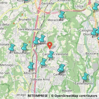 Mappa Via Casee, 21040 Caronno Varesino VA, Italia (2.90188)