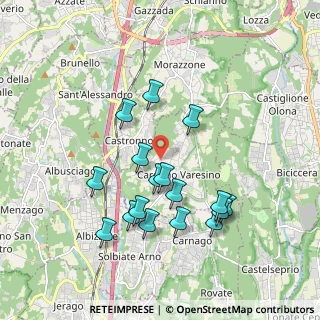 Mappa Via Casee, 21040 Caronno Varesino VA, Italia (1.78294)