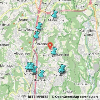 Mappa Via Casee, 21040 Caronno Varesino VA, Italia (2.19455)