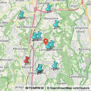 Mappa Via Casee, 21040 Caronno Varesino VA, Italia (2.05833)
