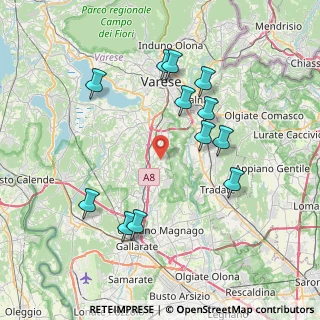 Mappa Via Casee, 21040 Caronno Varesino VA, Italia (7.755)