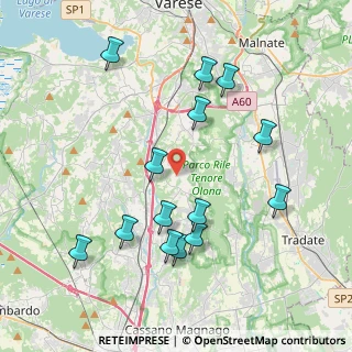 Mappa Via Casee, 21040 Caronno Varesino VA, Italia (4.10143)
