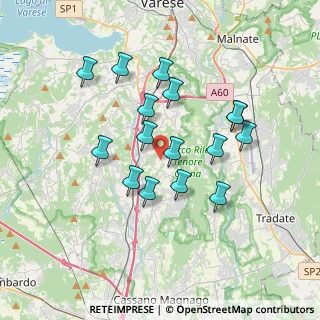 Mappa Via Casee, 21040 Caronno Varesino VA, Italia (3.18063)