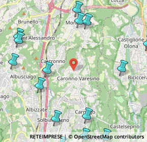 Mappa Via Zurino, 21040 Caronno Varesino VA, Italia (3.3255)