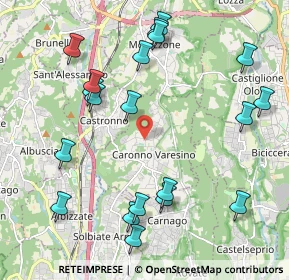 Mappa Via Zurino, 21040 Caronno Varesino VA, Italia (2.3715)