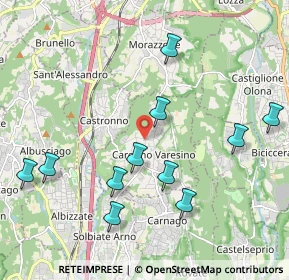 Mappa Via Zurino, 21040 Caronno Varesino VA, Italia (2.17182)