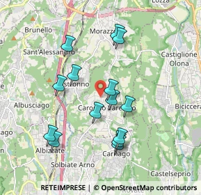 Mappa Via Zurino, 21040 Caronno Varesino VA, Italia (1.73714)