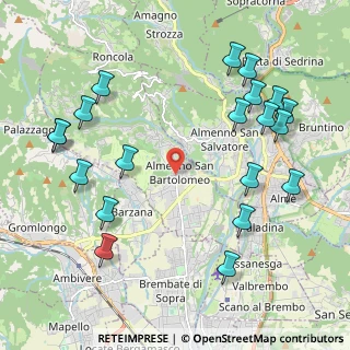 Mappa Via Martiri della Libertà, 24030 Almenno San Bartolomeo BG, Italia (2.4825)