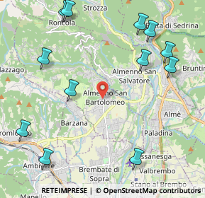 Mappa Via Martiri della Libertà, 24030 Almenno San Bartolomeo BG, Italia (2.7225)