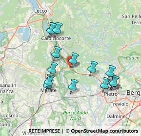Mappa Via Fratelli Calvi, 24034 Cisano Bergamasco BG, Italia (6.85643)