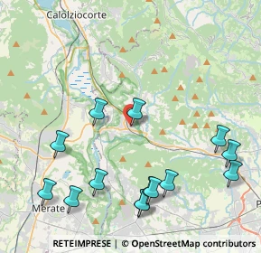 Mappa Via Fratelli Calvi, 24034 Cisano Bergamasco BG, Italia (4.89786)