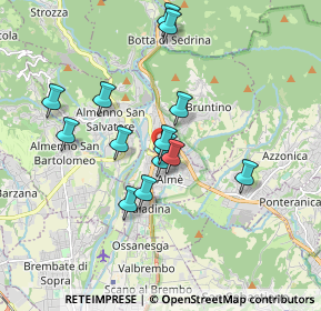 Mappa Via Ca' del Fabbro, 24011 Almè BG, Italia (1.50857)