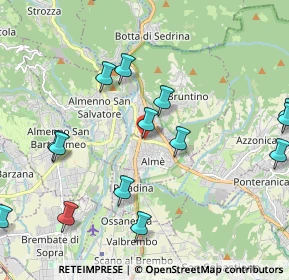 Mappa Via Ca' del Fabbro, 24011 Almè BG, Italia (2.40857)