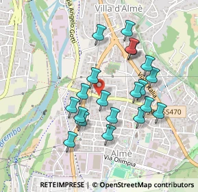 Mappa Via Ca' del Fabbro, 24011 Almè BG, Italia (0.417)