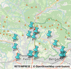 Mappa Via Ca' del Fabbro, 24011 Almè BG, Italia (4.76412)