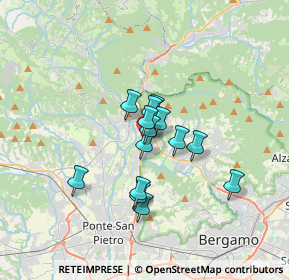Mappa Via Ca' del Fabbro, 24011 Almè BG, Italia (2.29143)