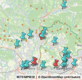 Mappa Via Ca' del Fabbro, 24011 Almè BG, Italia (5.0385)