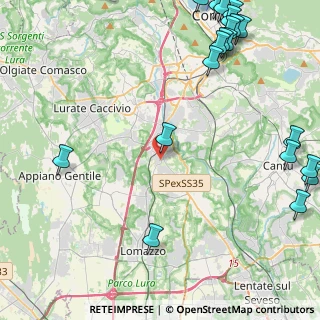 Mappa Via Giuseppe Verdi, 22073 Fino Mornasco CO, Italia (6.6015)