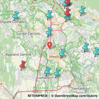 Mappa Via Giuseppe Verdi, 22073 Fino Mornasco CO, Italia (5.99533)