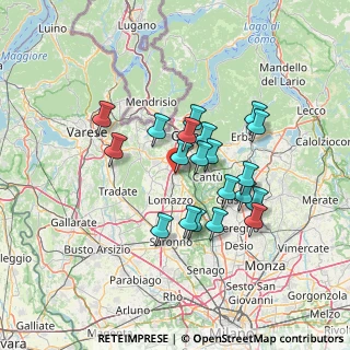 Mappa Via Giuseppe Verdi, 22073 Fino Mornasco CO, Italia (11.42)