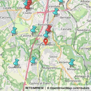 Mappa Via Giuseppe Verdi, 22073 Fino Mornasco CO, Italia (2.81917)
