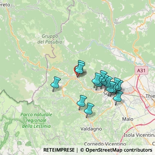Mappa Via Tomasi, 36030 Valli del Pasubio VI, Italia (6.33067)