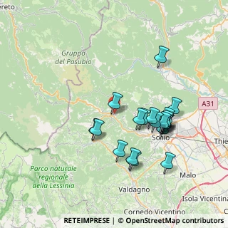 Mappa Via Tomasi, 36030 Valli del Pasubio VI, Italia (7.048)