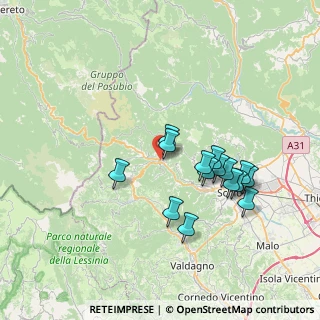 Mappa Via Roma, 36030 Valli del Pasubio VI, Italia (6.62333)