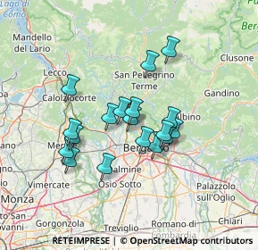 Mappa Strada Provinciale, 24011 Almè BG, Italia (10.88833)