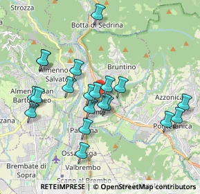 Mappa Strada Provinciale, 24011 Almè BG, Italia (1.8265)
