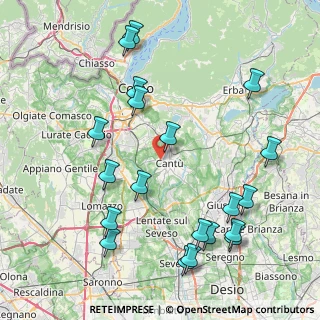 Mappa Via Sesia, 22063 Cantù CO, Italia (9.61)
