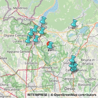 Mappa Via Sesia, 22063 Cantù CO, Italia (8.055)