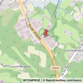 Mappa Via Torino, 625, 21020 Mercallo, Varese (Lombardia)