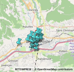 Mappa Via Innocenzo V, 11100 Aosta AO, Italia (1.0225)