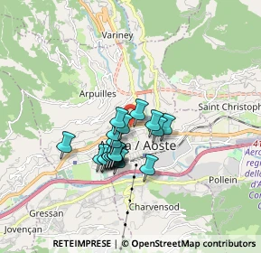 Mappa Via Innocenzo V, 11100 Aosta AO, Italia (1.235)